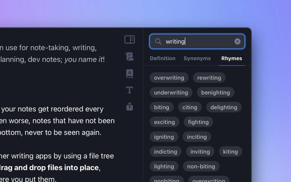 Dictionary in Breveto