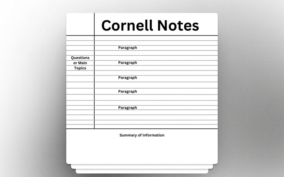 Cornell Notes example