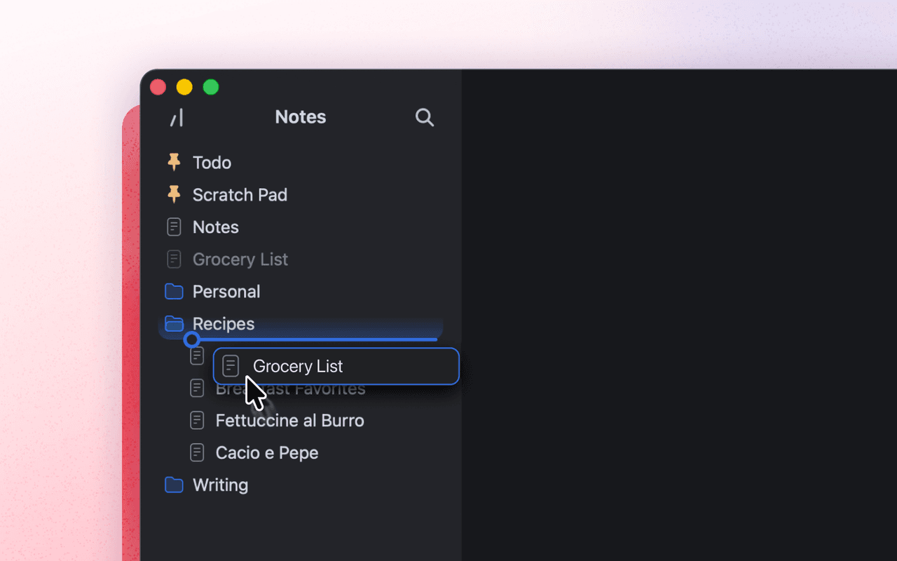 Organizing files · Breveto Docs