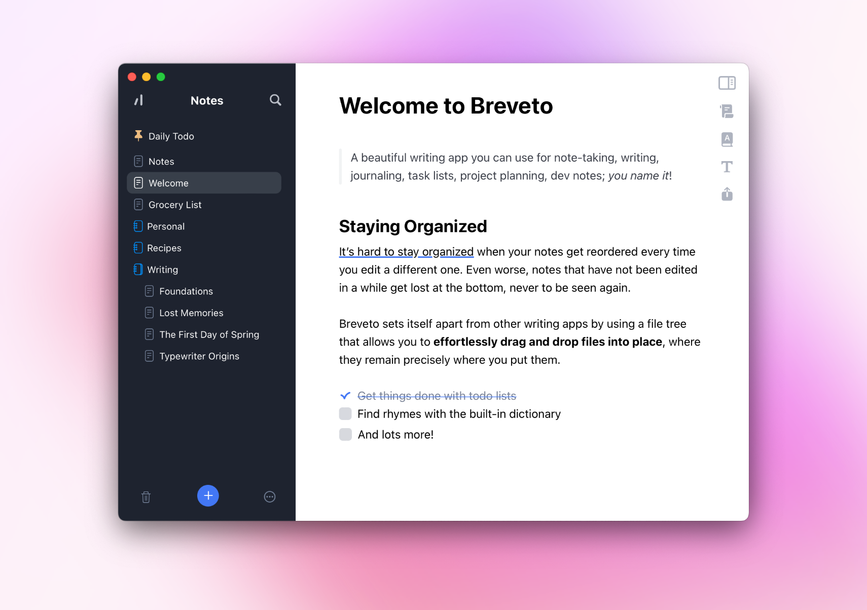 Introducing Breveto: A Beautiful Writing App for Mac