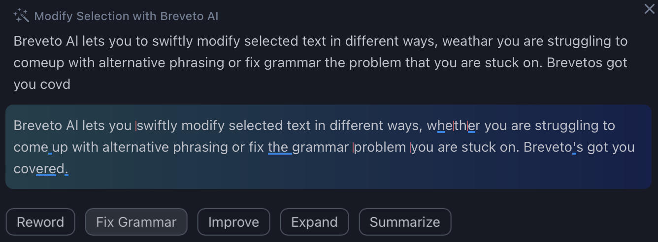 Breveto's AI