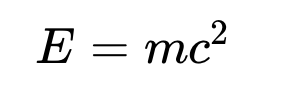 E is equal to mc squared in Breveto