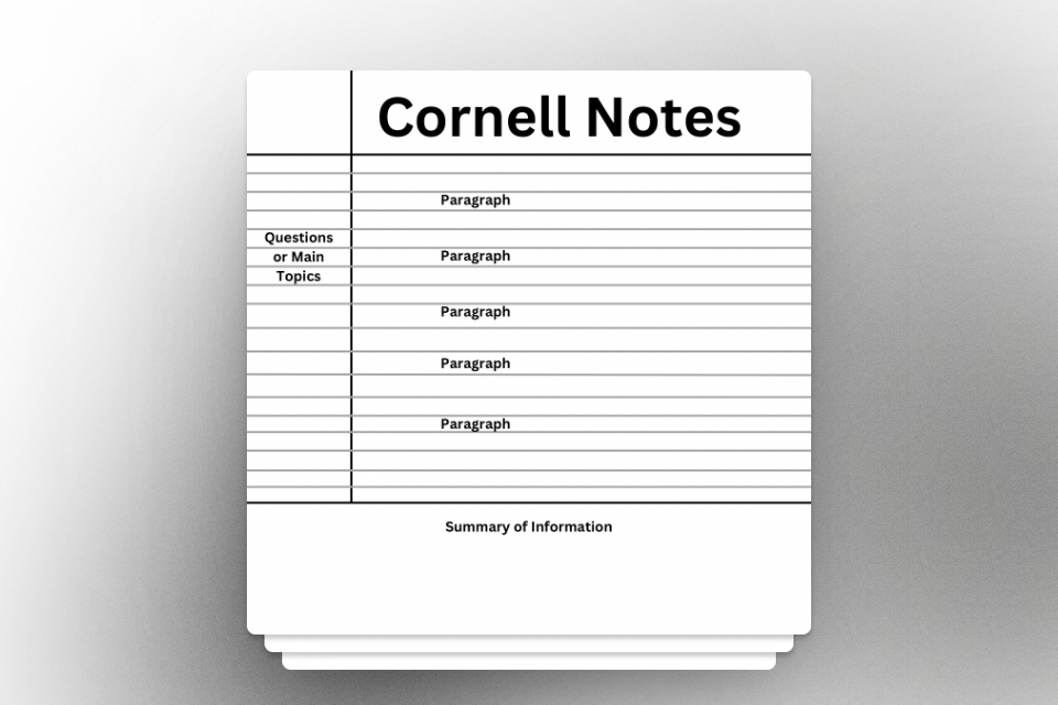 Cornell Notes example